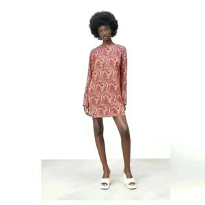 ZARA JACQUARD DRESS SIZE  SMALL